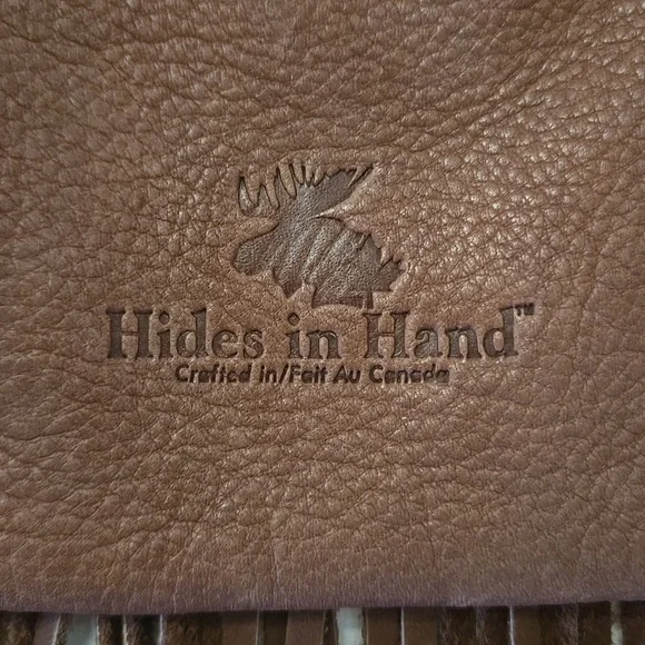 Vintage Pebbled Leather fringed Crossbody Bag EUC - Picture 5 of 9